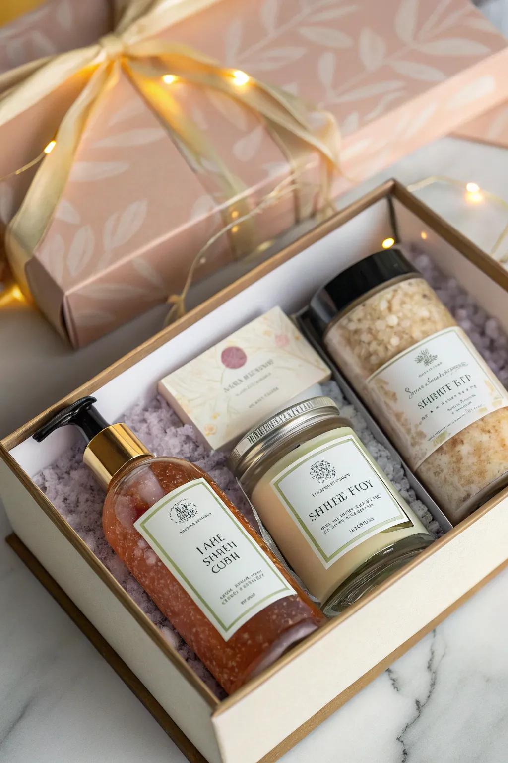 A thoughtfully curated themed gift set.