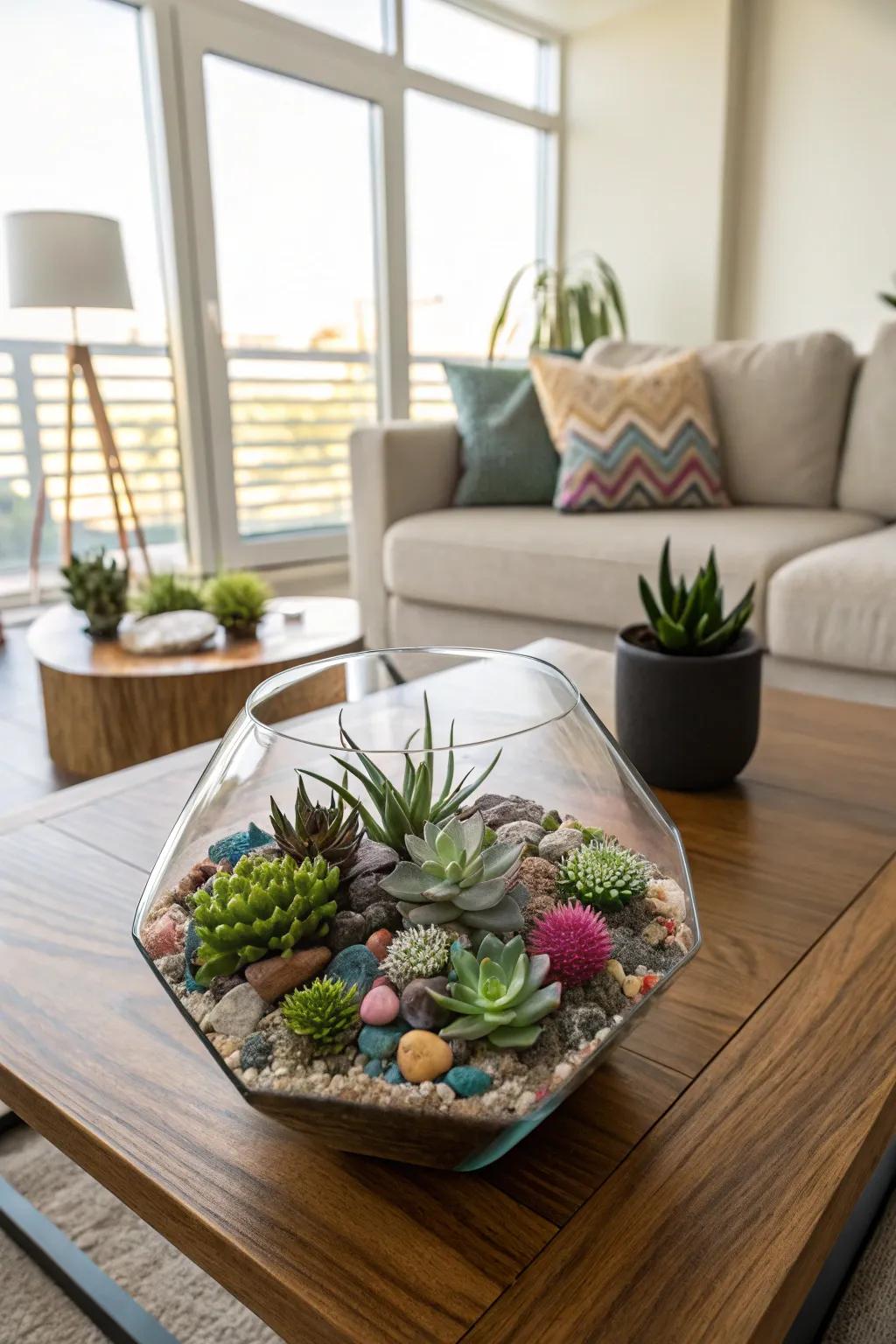 Bring the outdoors in with a stylish terrarium.