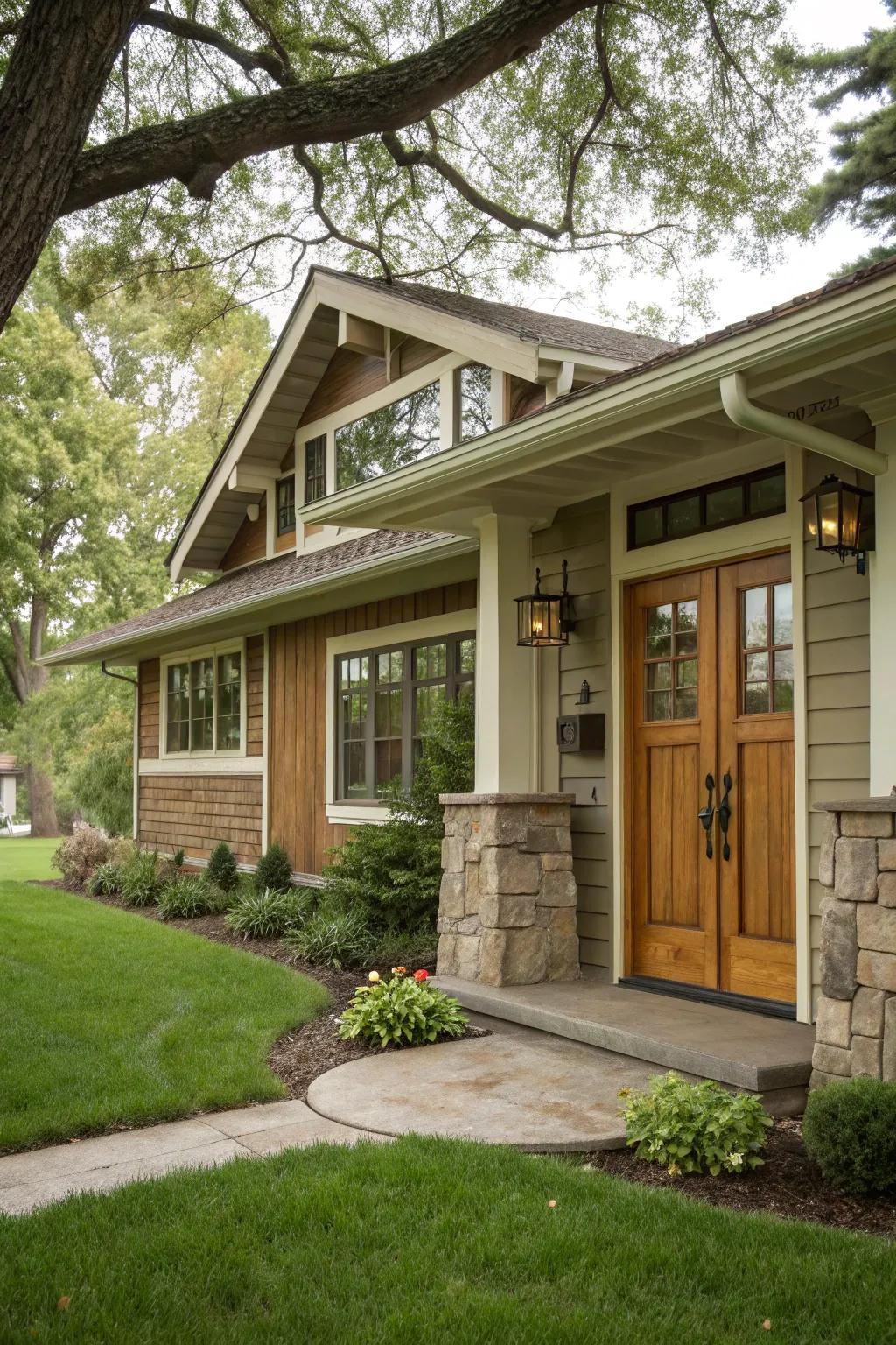 Craftsman details add sophistication and character.