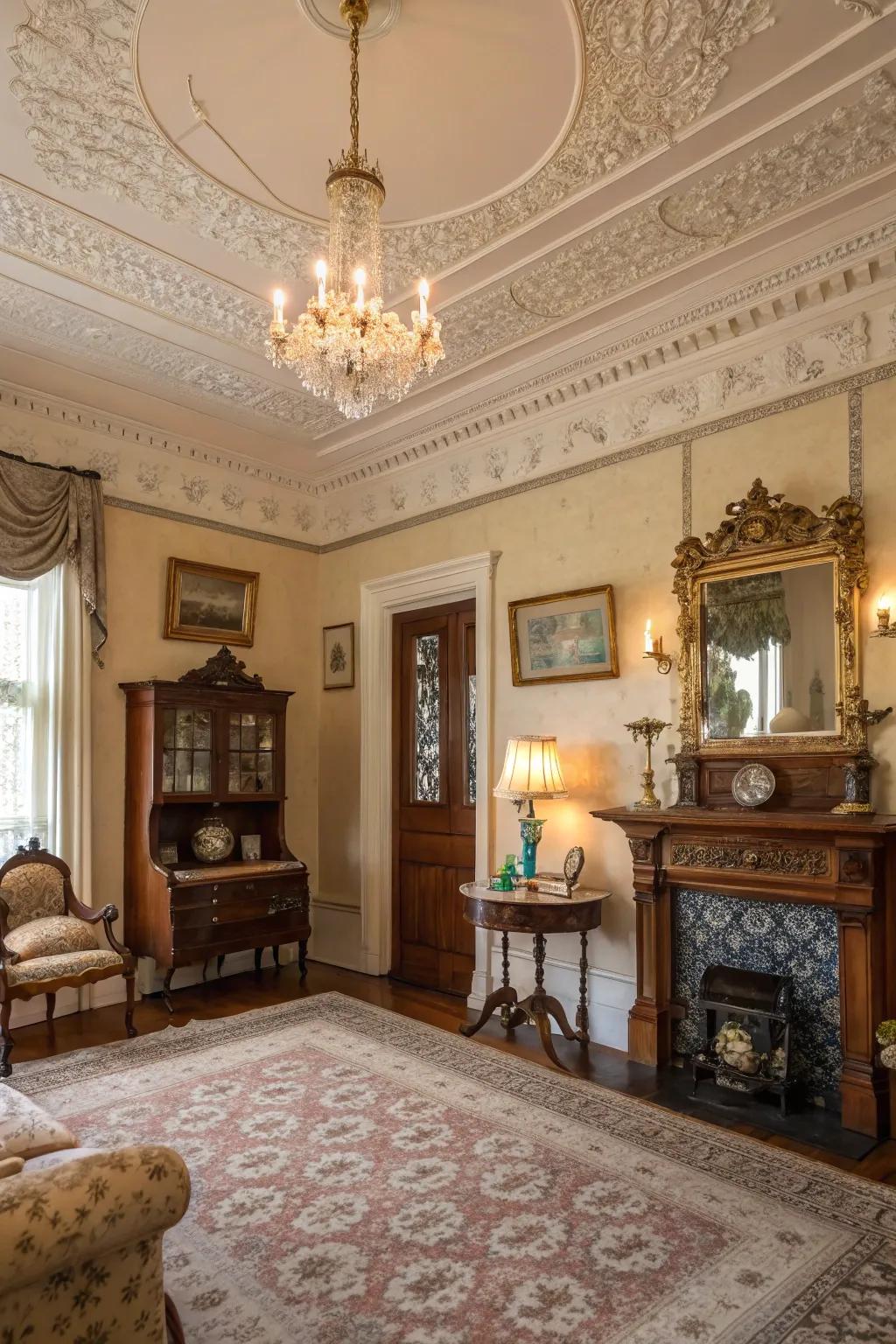 Ornate skirting boards bring Victorian elegance to period homes.