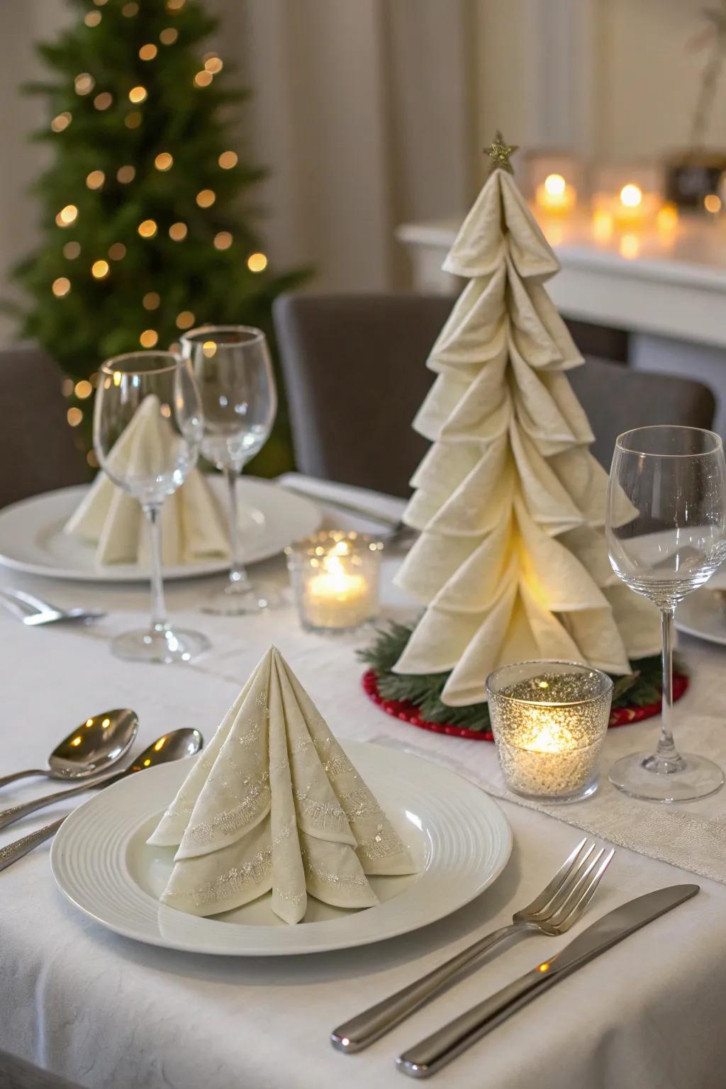 Festive napkin folds are ideal for themed occasions.