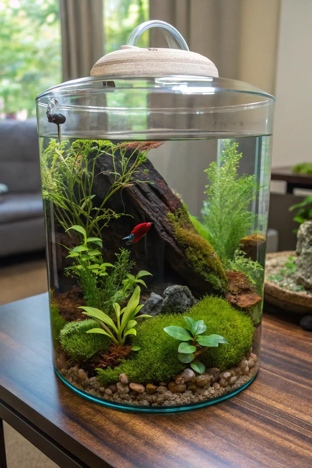 Enhance natural filtering with abundant plant life.