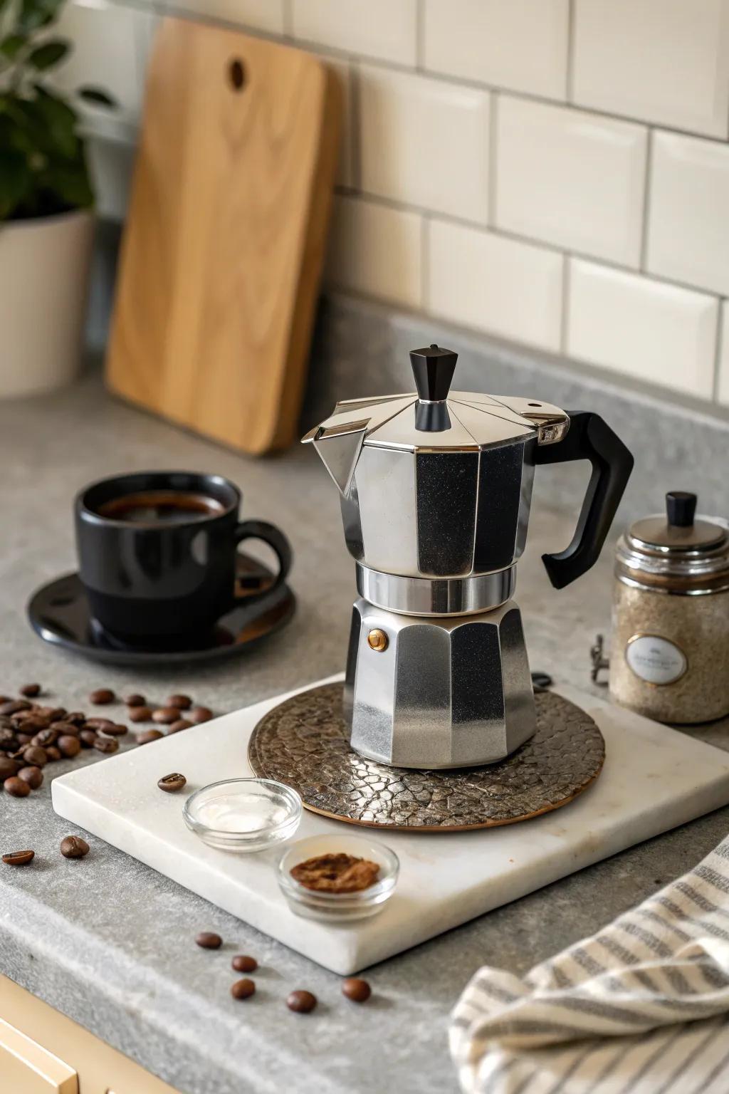 Enjoy espresso minus the size through a small maker.
