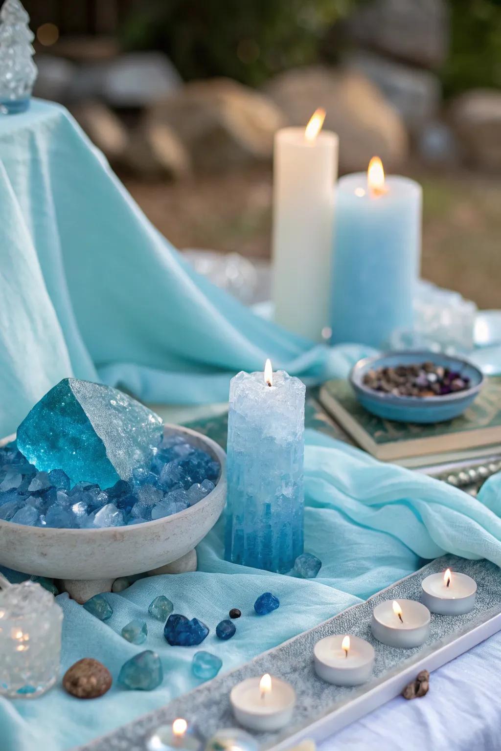 A themed altar focuses intentions effectively.