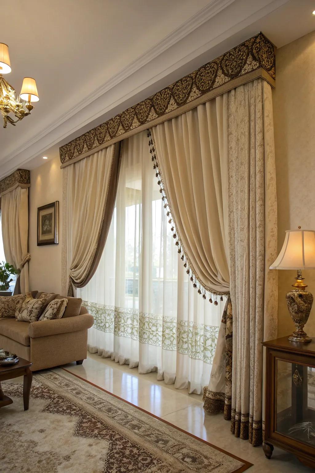 Trims enhance the charm of your curtains.