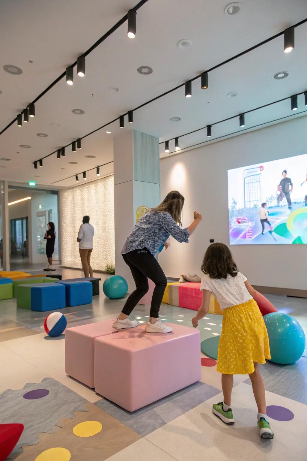 Interactive art installation bringing playfulness to the decor.