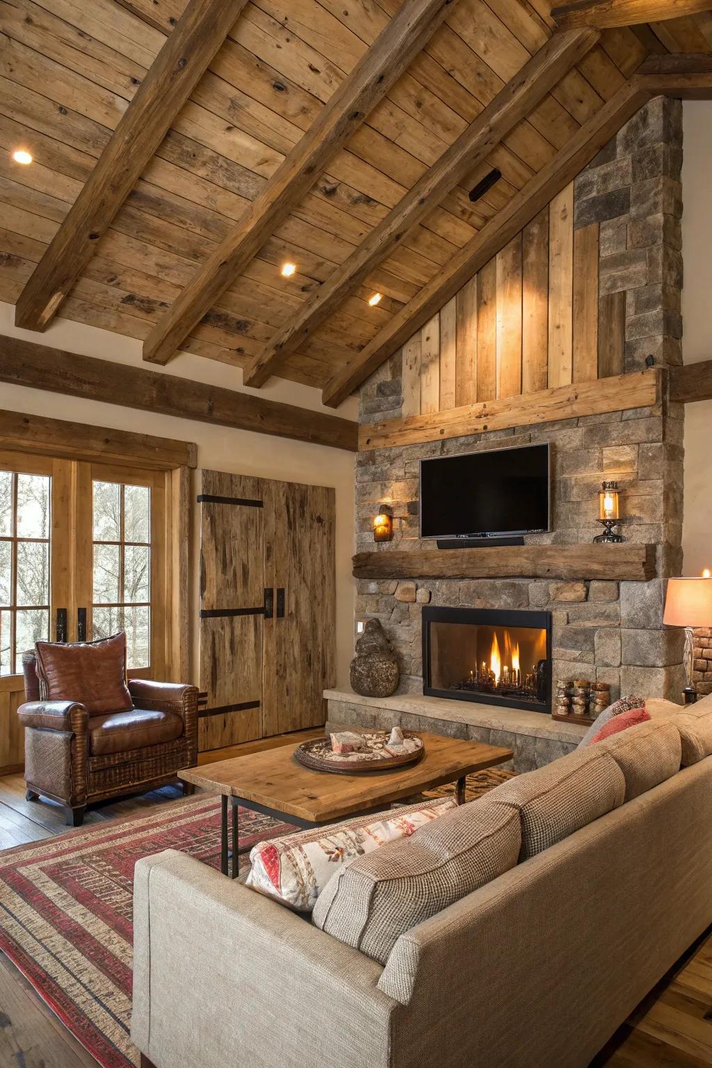Rustic details add warmth and character.