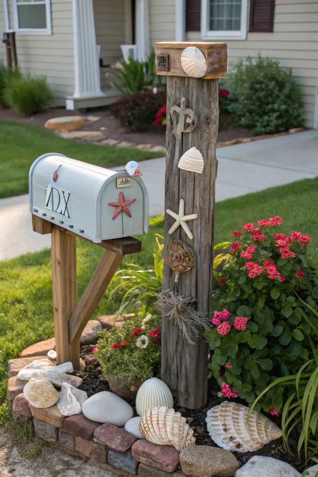 Showcase your personality through themed decor around your mailbox.
