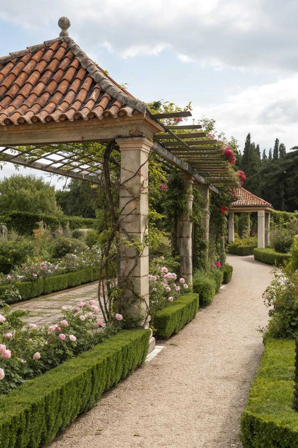 Classic elegance with a vintage-inspired tiled roof.