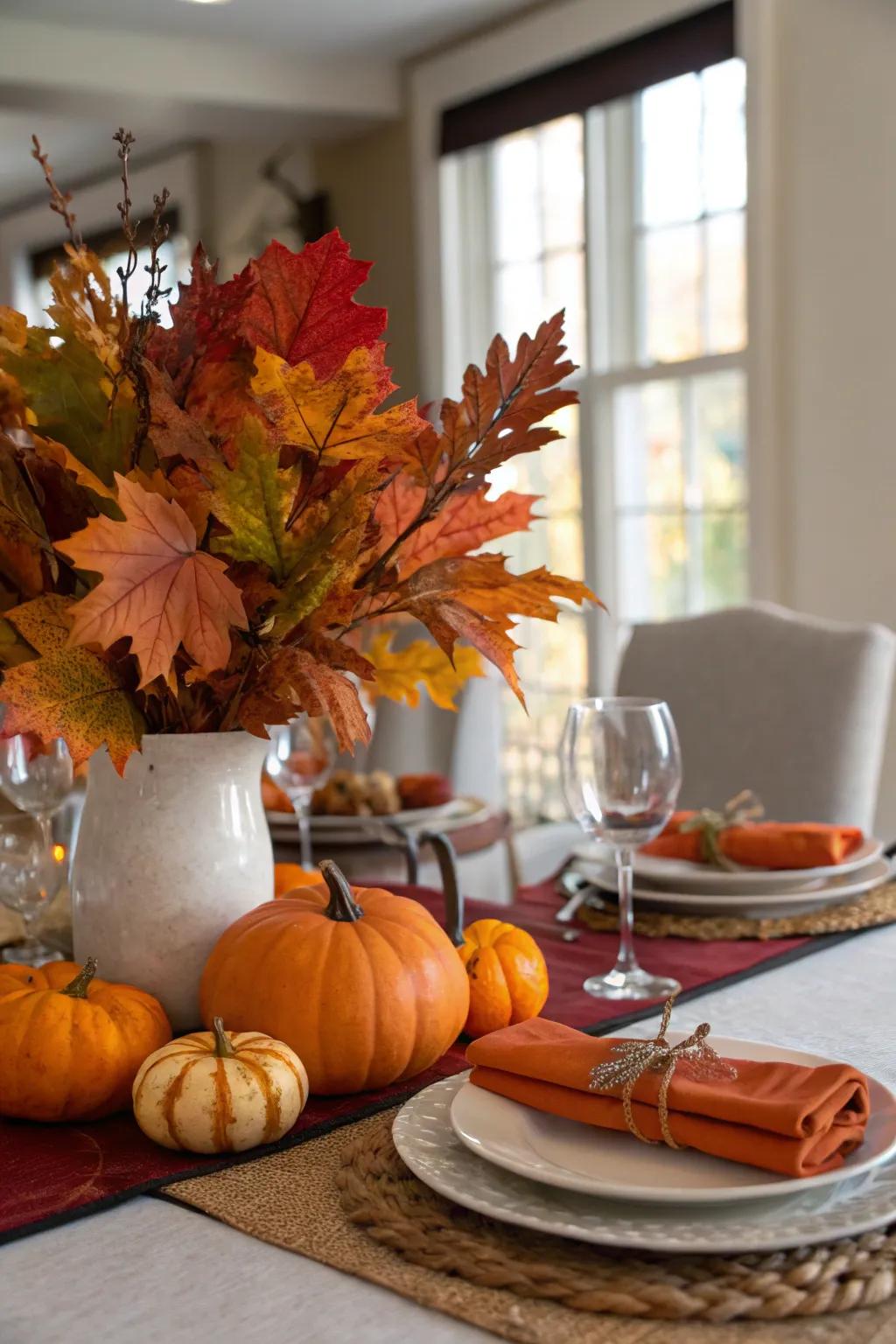 Decorations for the season bring the freshness of nature indoors.