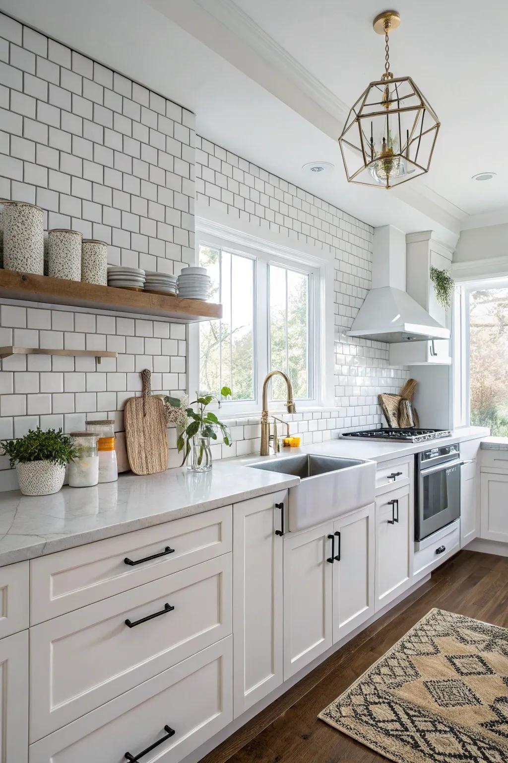 A kitchen where classic meets contemporary for timeless style.