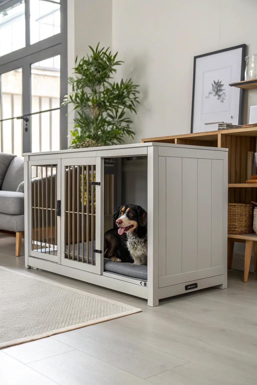 Sliding doors give a modern take on classic designs.