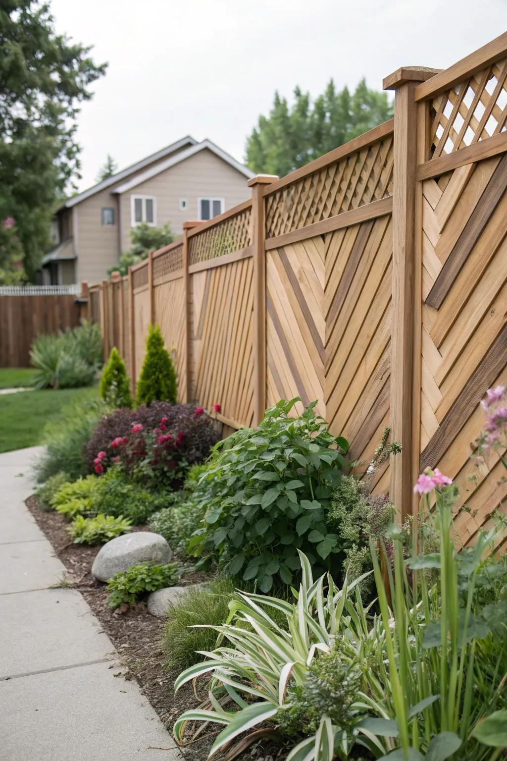 Inclined designs append a dynamic spin to fencing.