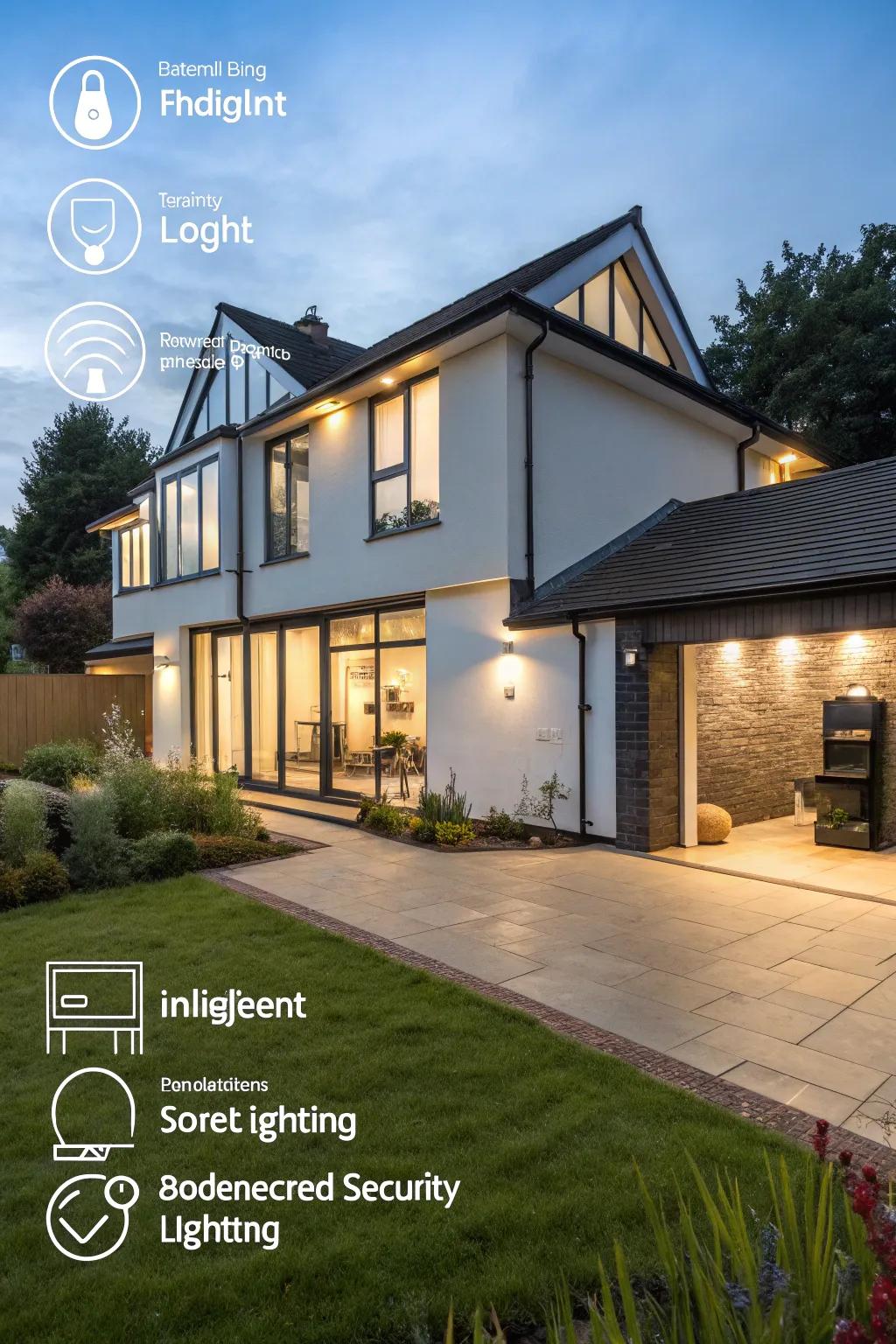 A smart front extension equipped with modern technology.