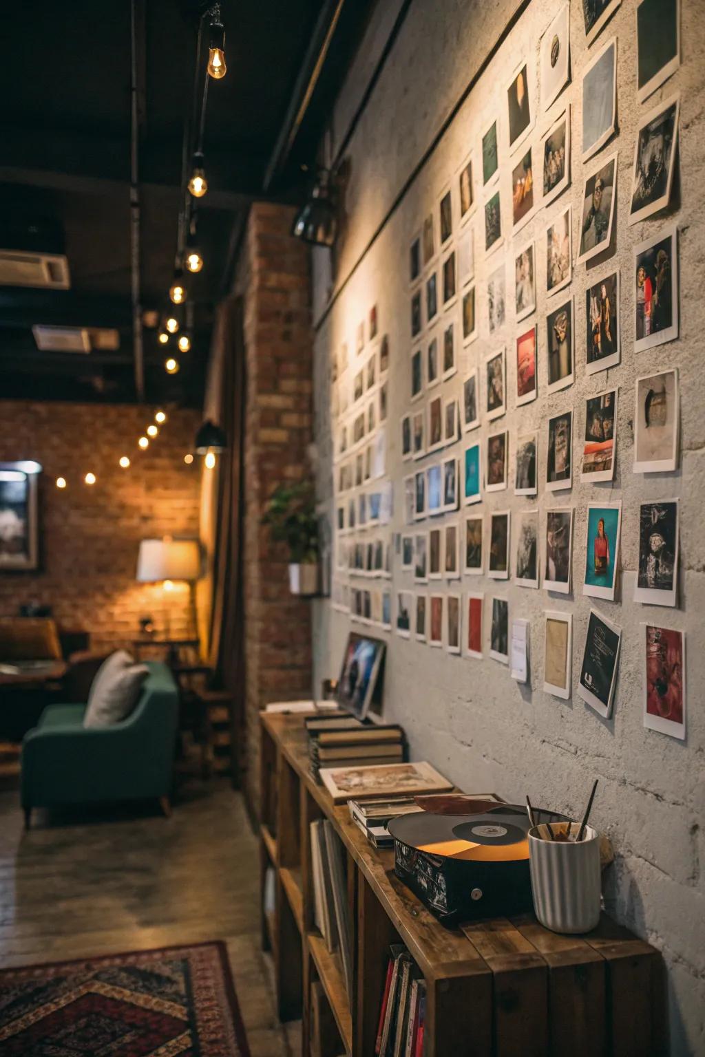 Instant photos introduce nostalgia and personal stories.