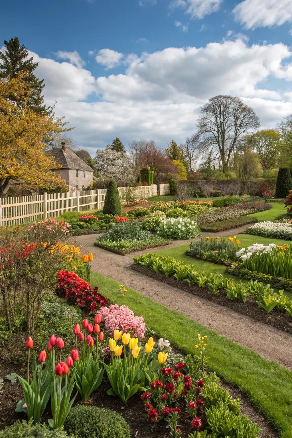 A garden that adapts with the seasons, retaining its beauty all year.
