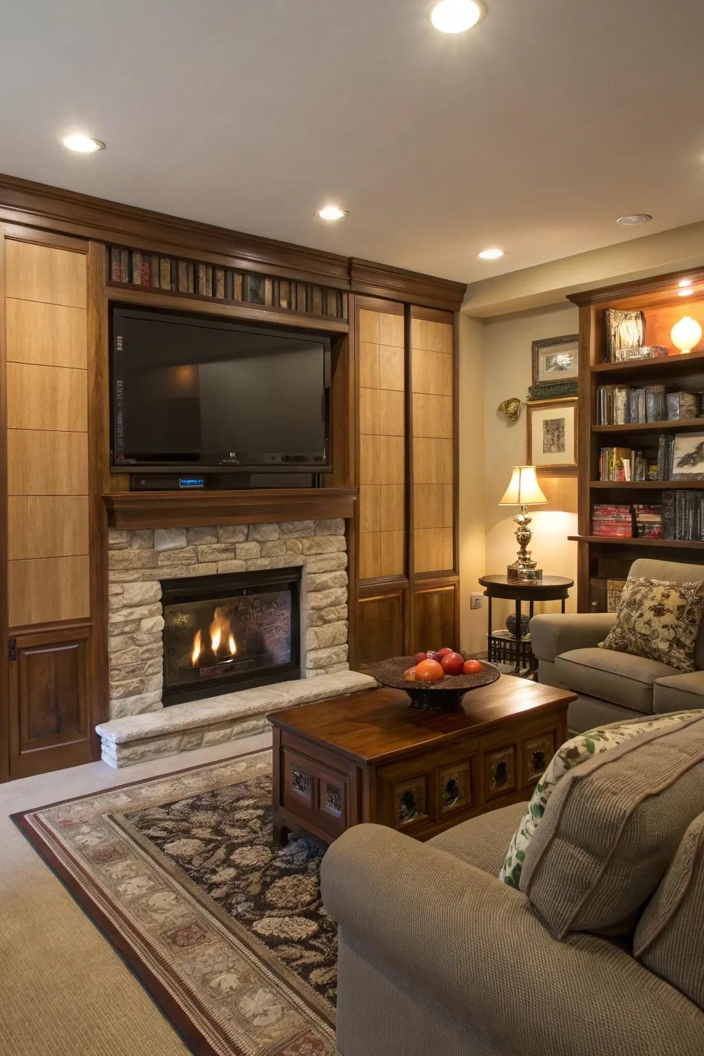 Invisible TV solutions keep a tidy design.