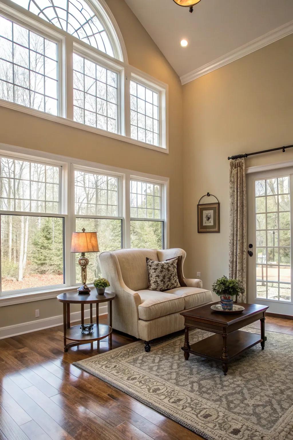 Oversized chairs make a brave and cozy statement.