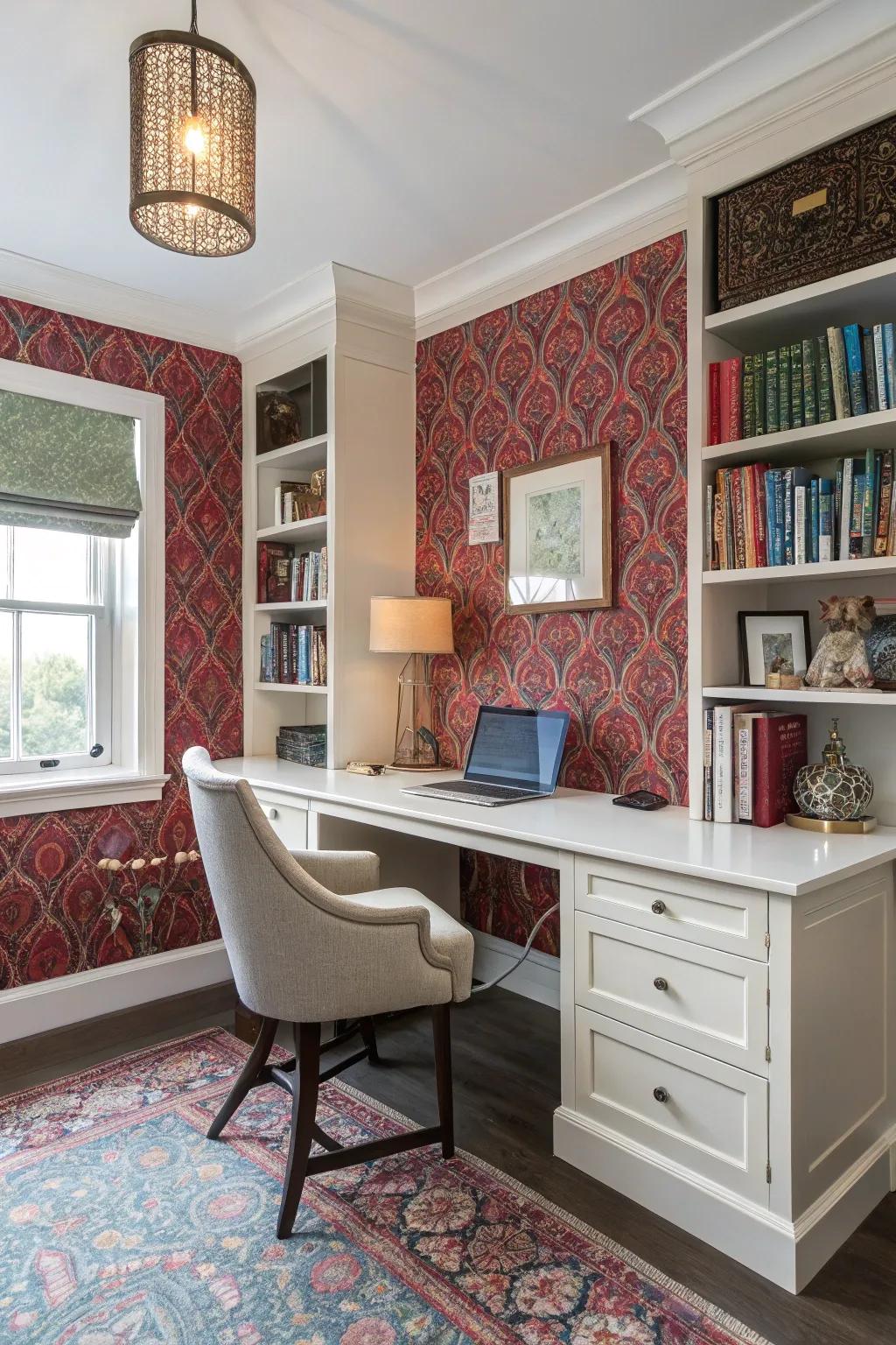 Accent walls add a pop of personality.