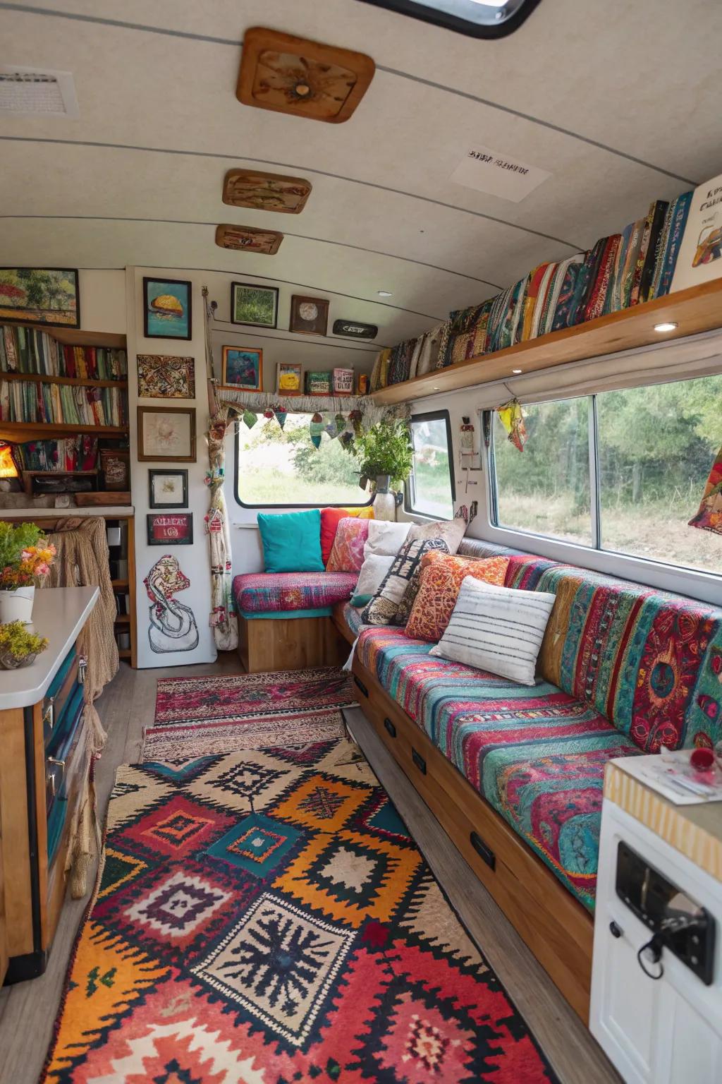 Eclectic fusion adds creativity and uniqueness to this RV.