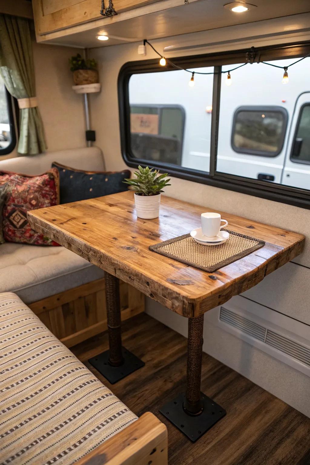 Eco-friendly materials promote a sustainable and fashionable table.