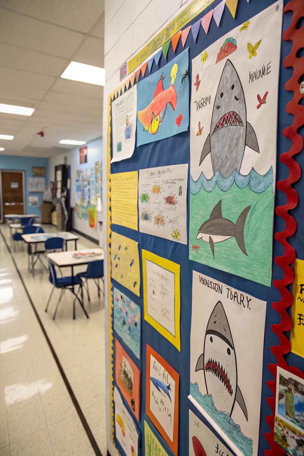 Celebrate creativity with a gallery of student shark art.