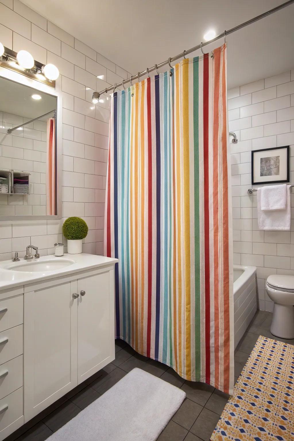 Playing with proportions can enhance your bathroom's space.