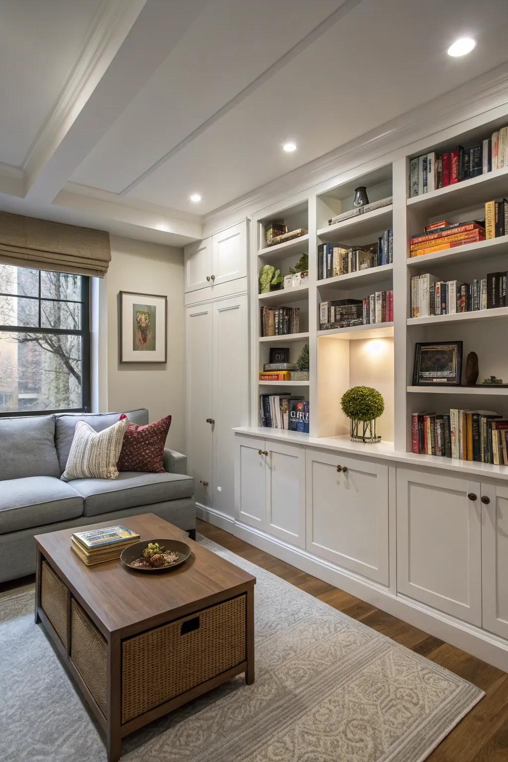 Built-ins offer a seamless look.