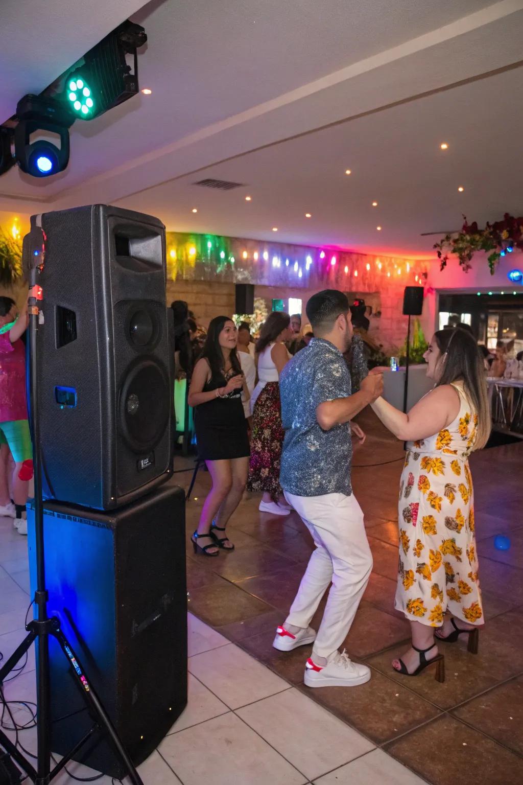 A playlist that keeps the party’s energy at a high.