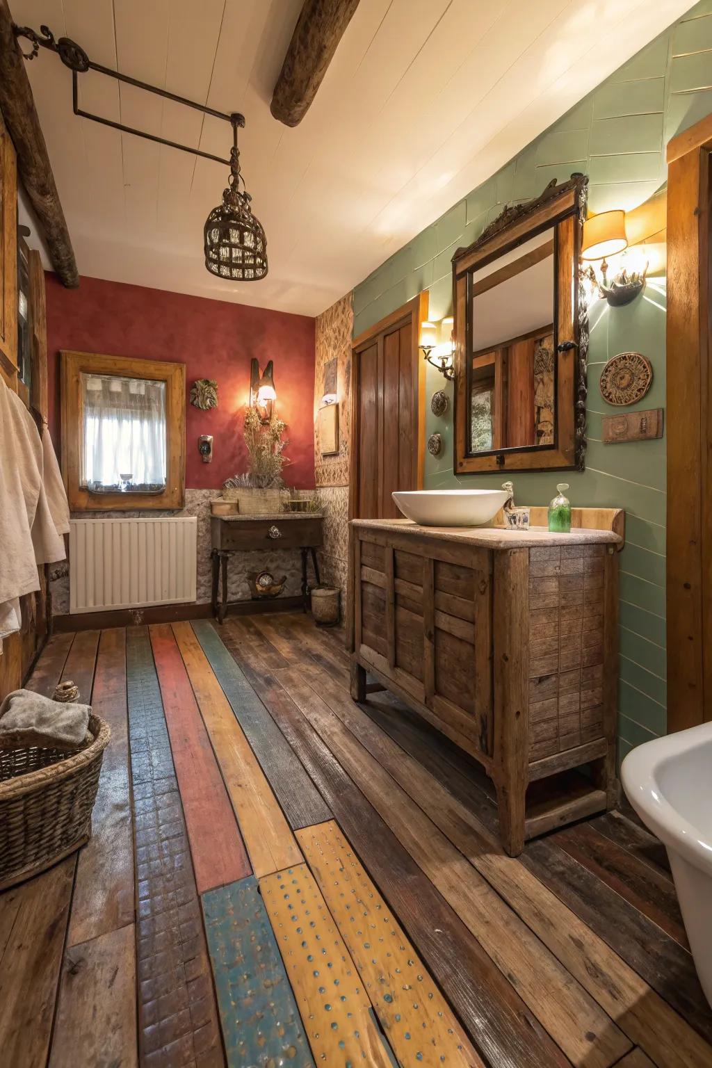 Contribute allure with tinted timber finishes.