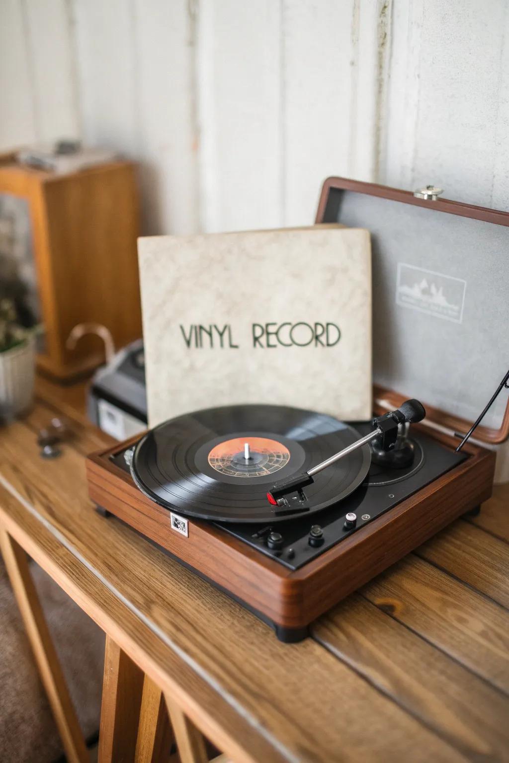 Personalized vinyl records offer a unique auditory experience.