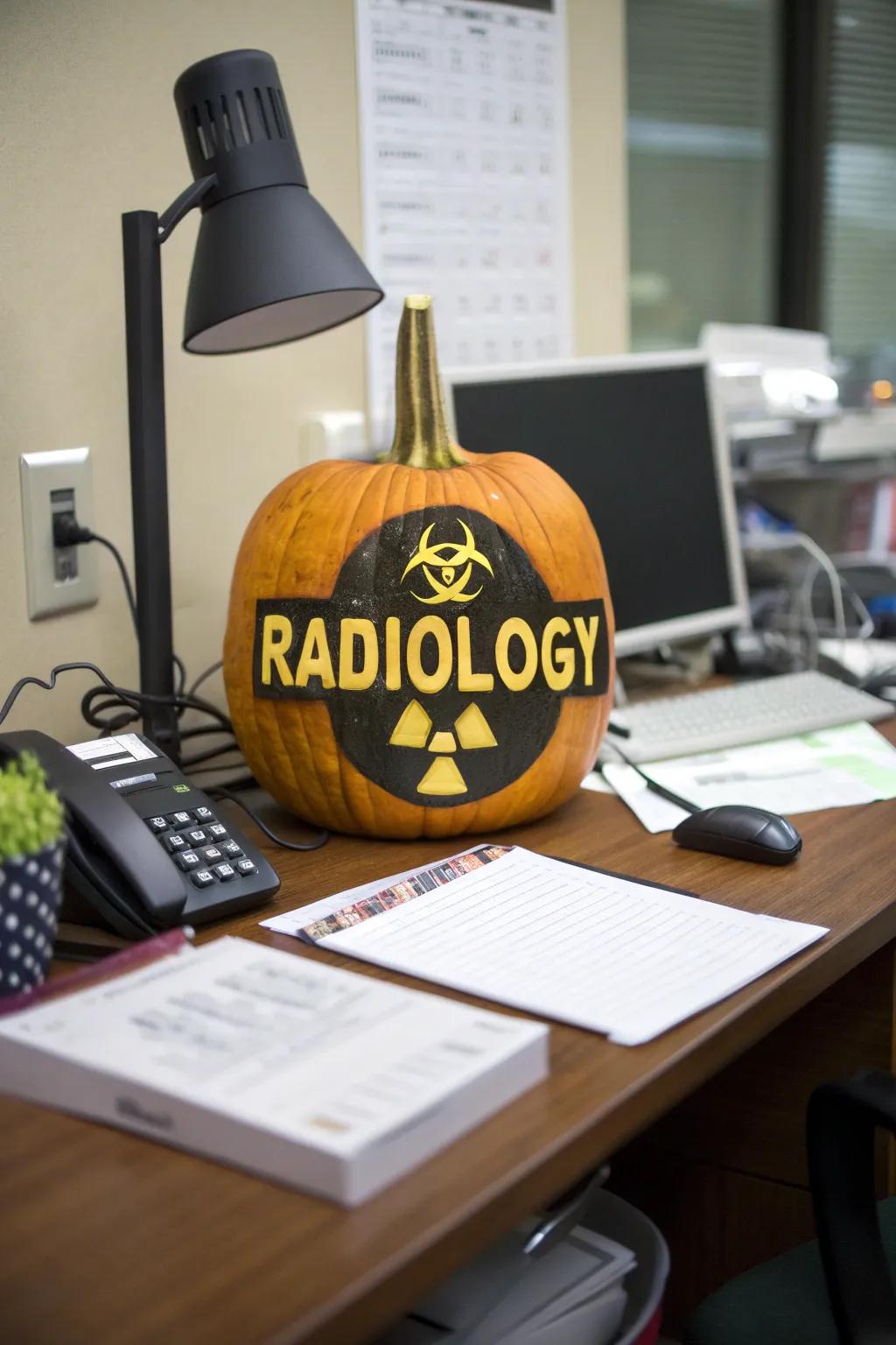 Radiology wing marker gourd for professional pride