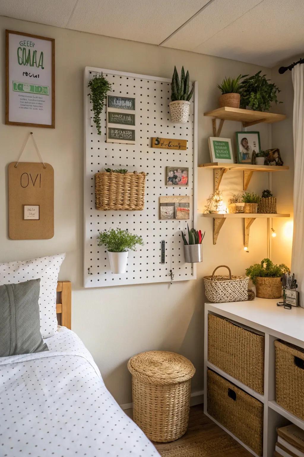 Customisable pegboards for function and style.