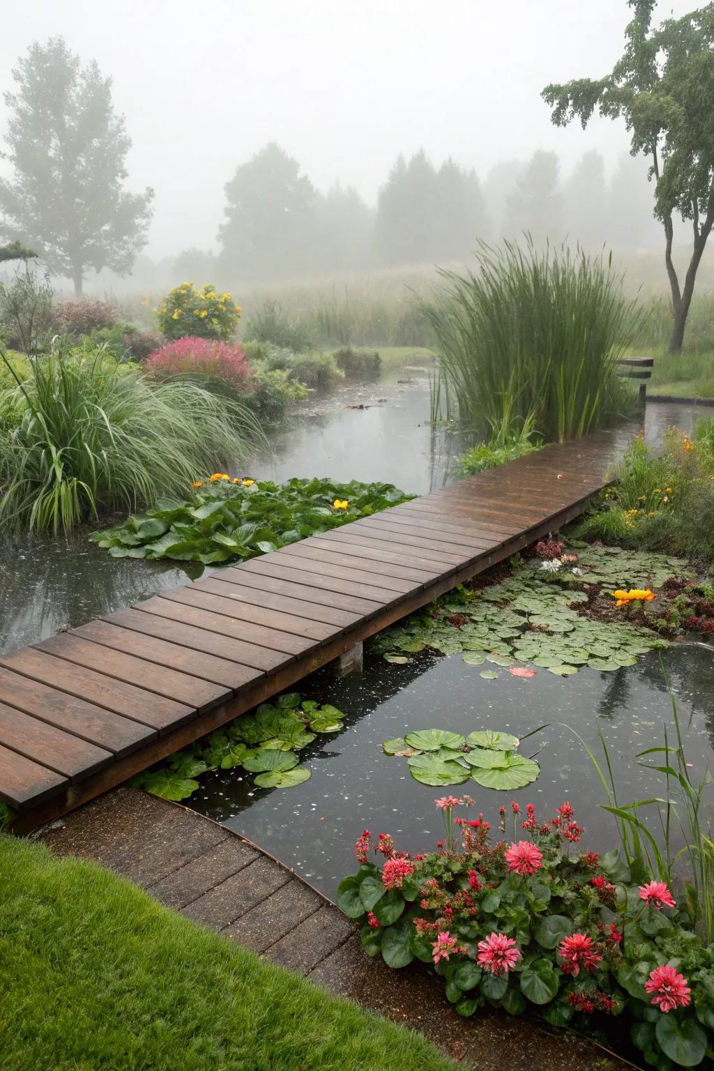 Floating platform routes are ideal for damp areas.