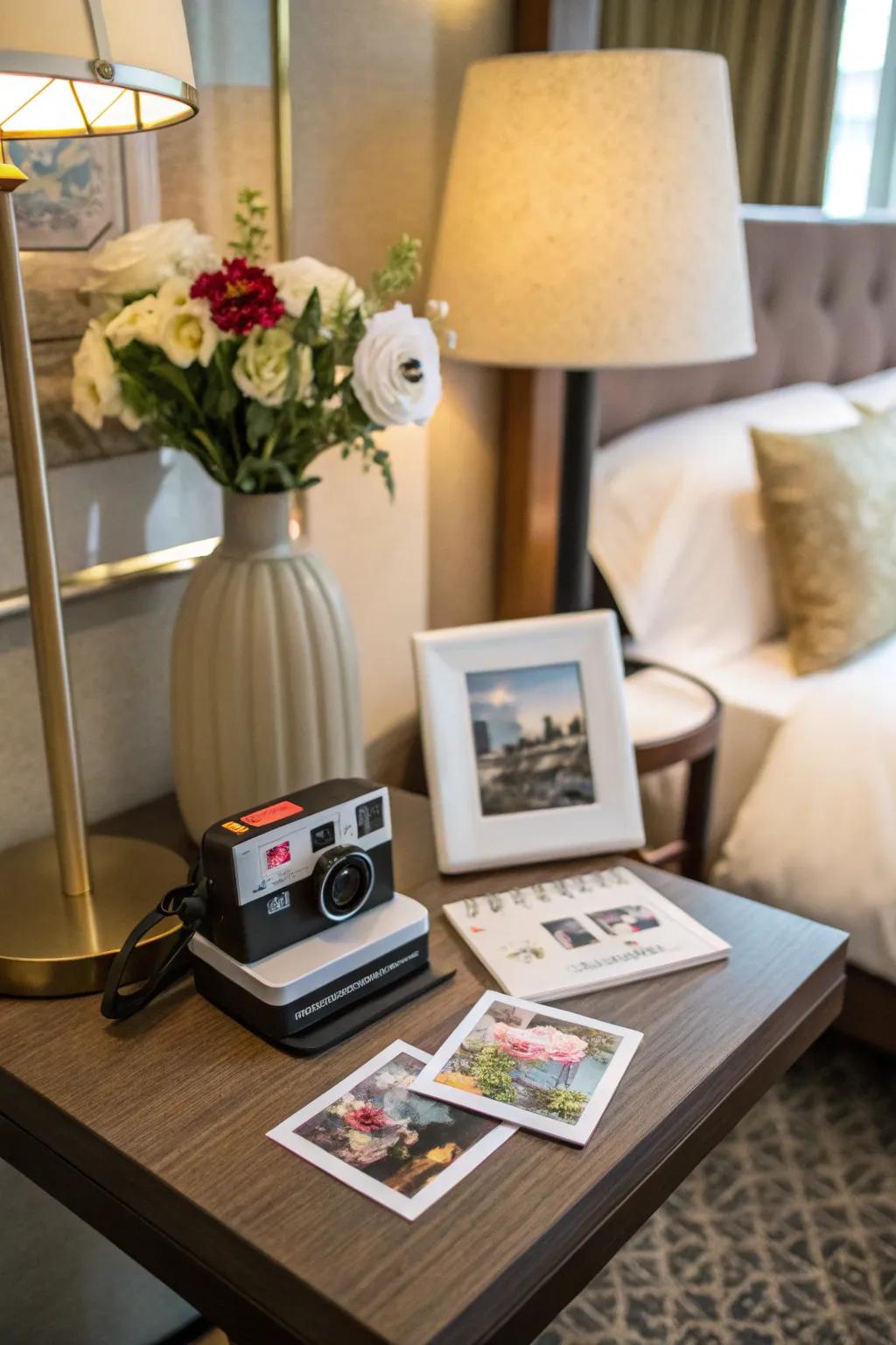 Capture the moment with an instant photo station.