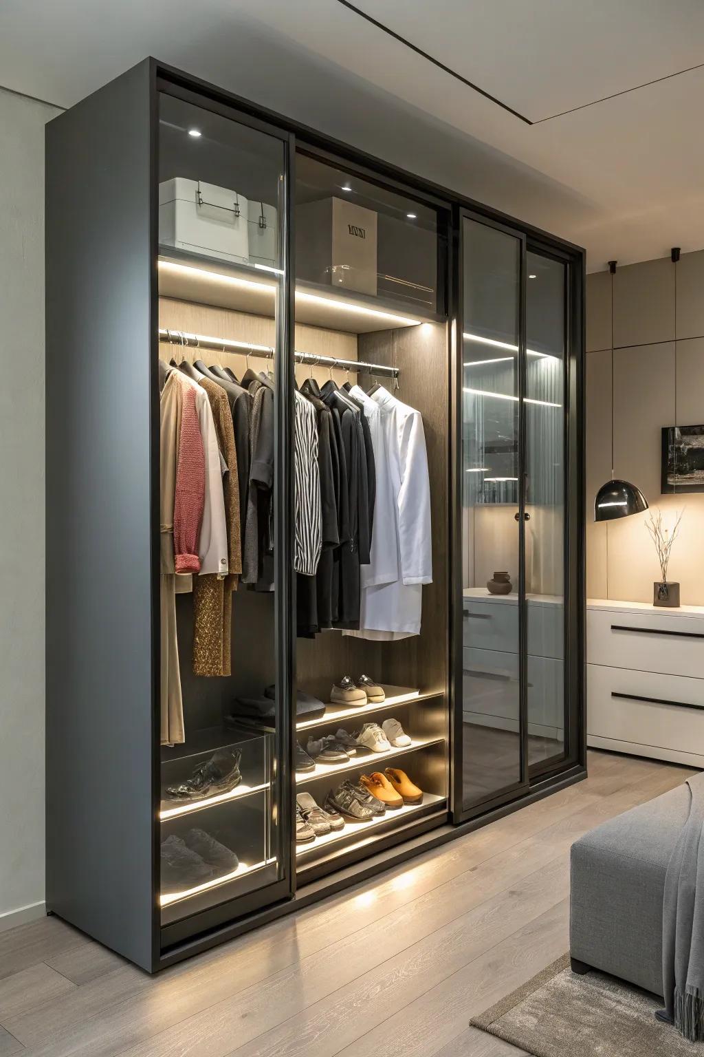 High-tech wardrobes: the future of organized living.