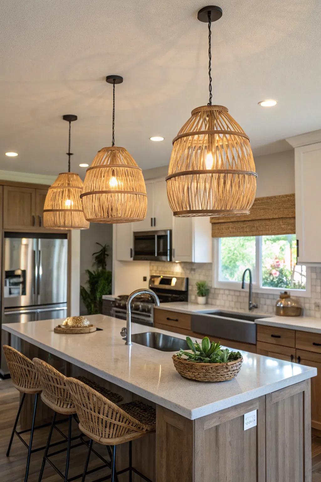 Eco-friendly fixtures bring style and sustainability to your kitchen.