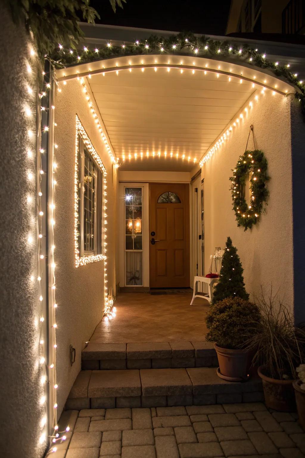 Welcoming entryways with stylish LED lighting.