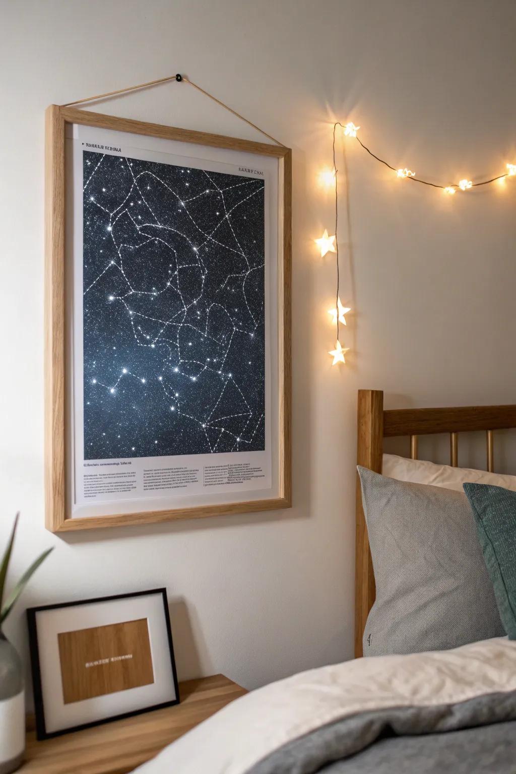 Star map prints offer a celestial glimpse into meaningful nights.