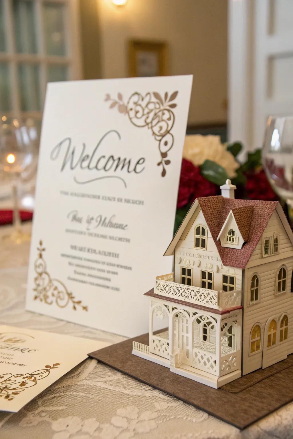 Pop-up elements add surprise and delight to your invitations.