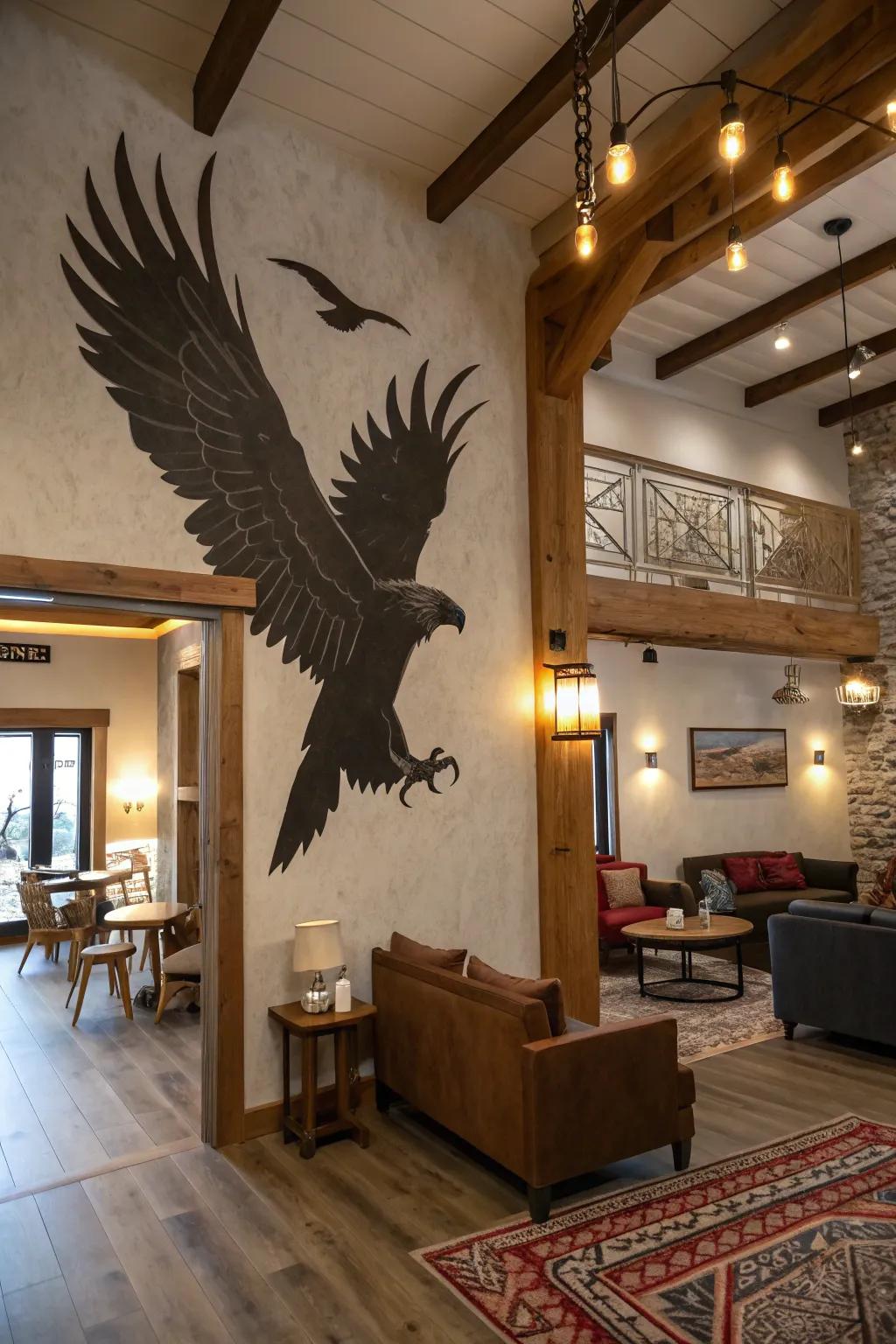 Wall graphics can deliver a striking and remarkable result.