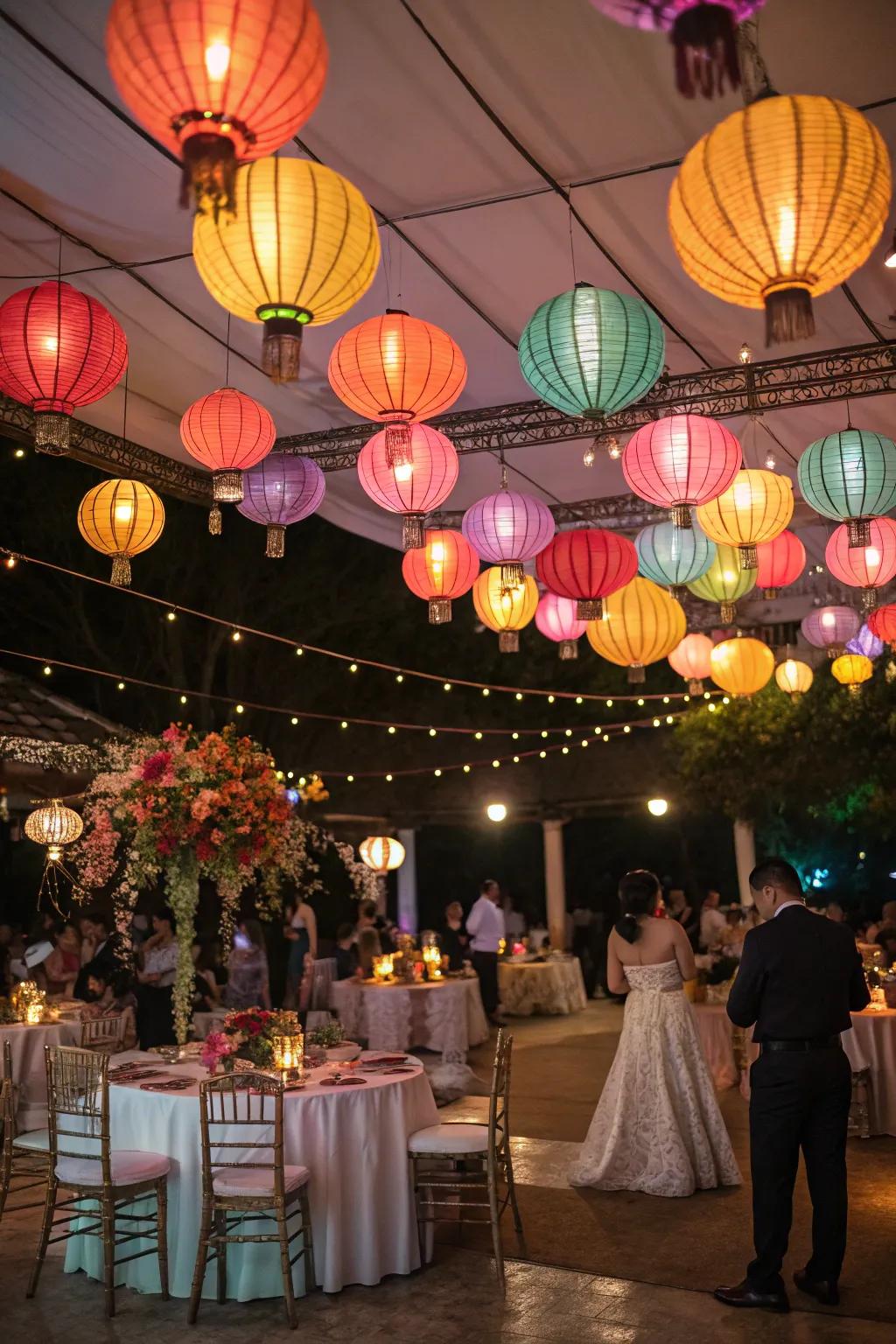 Cultural illumination elements append a personal touch.