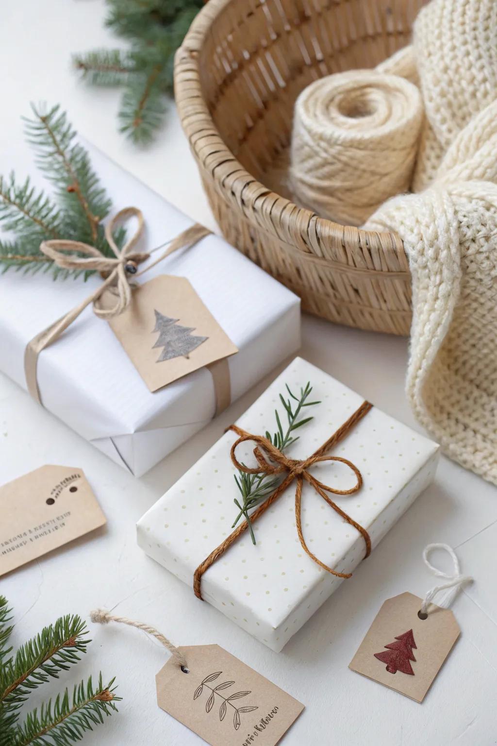 Mindful gift-giving with meaningful presents and handmade items.