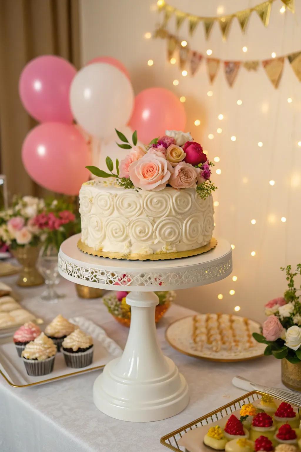 A cake stand that turns your dessert into a centerpiece.