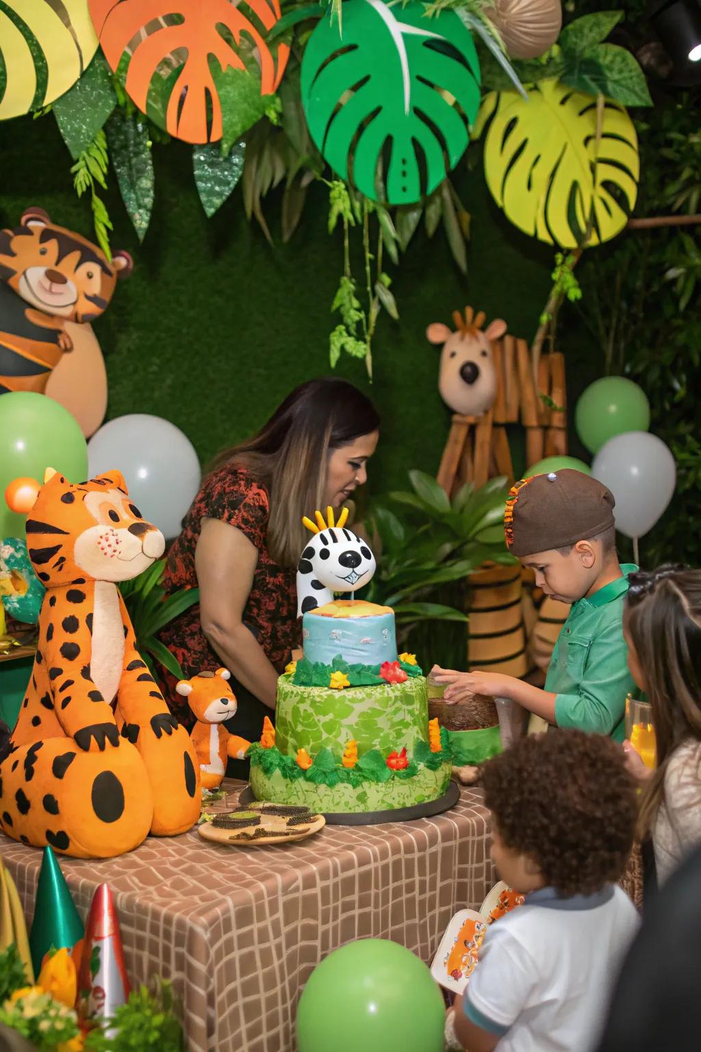 Turn your space into a jungle adventure with the 'Wild One' theme for your little explorer.