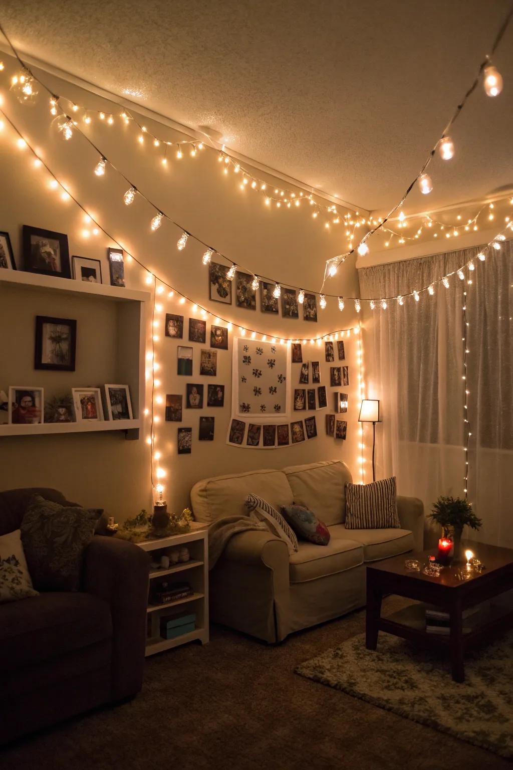 Turn your place into a shining paradise with light strands.