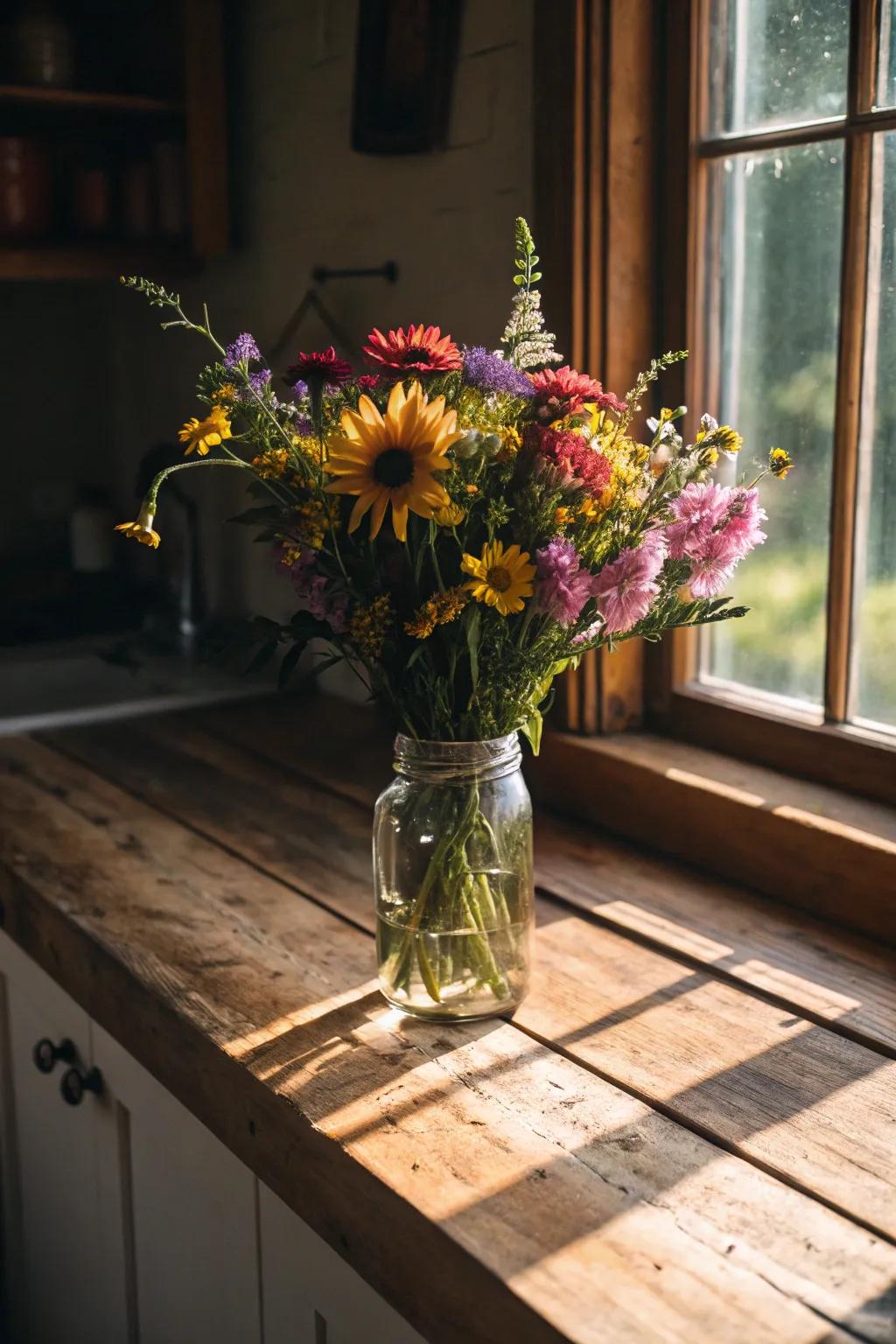 Native flower bouquets bring the natural world indoors.