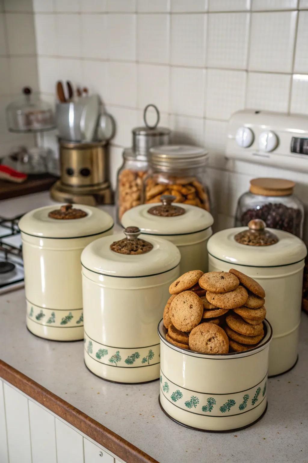 Create a cohesive look with themed cookie jars.