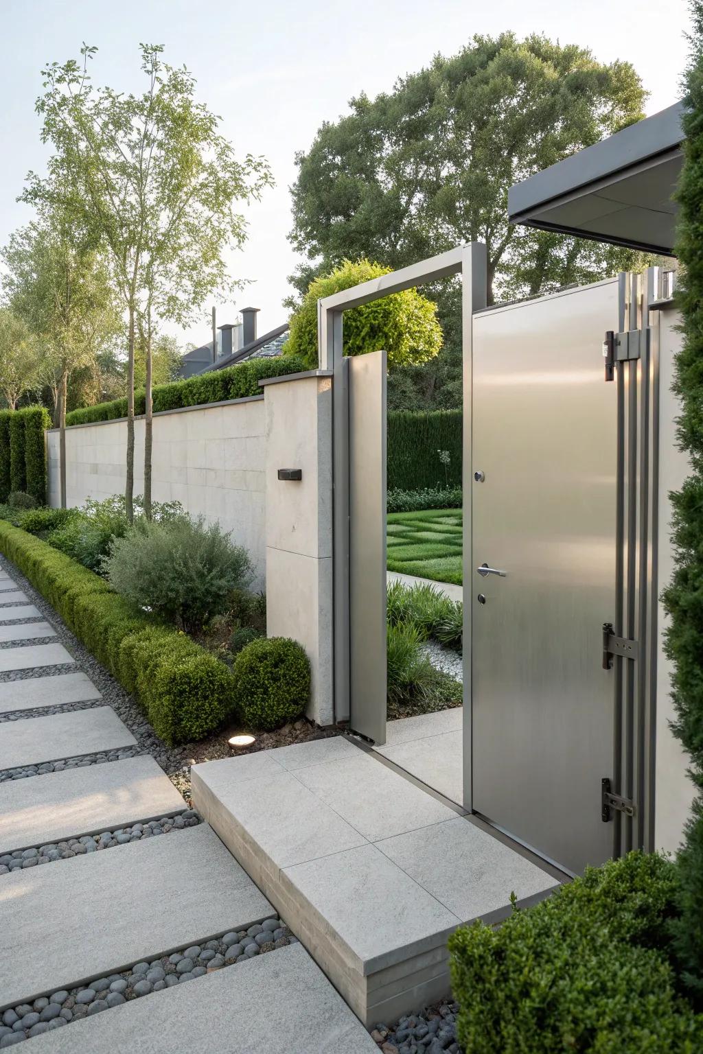 A sleek and modern gate that exudes sophistication.