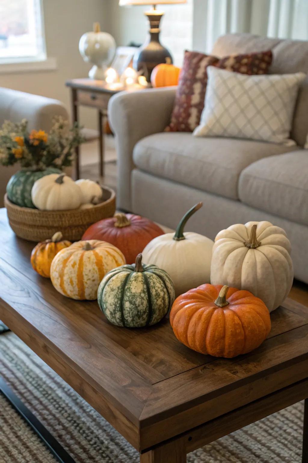 Embrace the pumpkin tradition with a stylish twist.